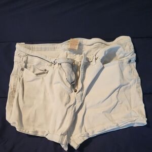 White Denim Shorts